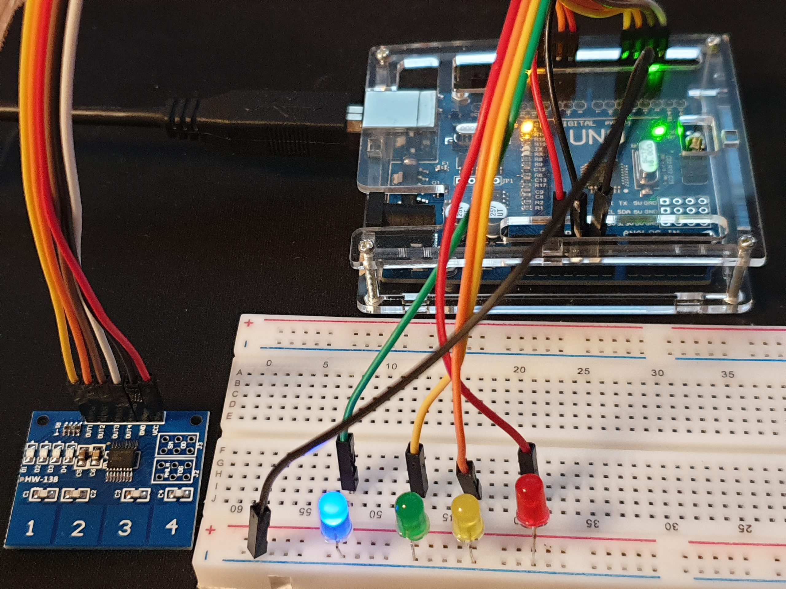 TTP224 4 Kanal Dokunmatik Sensör Kullanımı